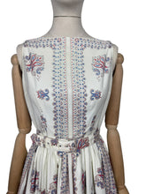 Load image into Gallery viewer, Original 1950’s California Cotton Belted Day Dress - Bust 34 35