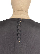 Load image into Gallery viewer, Original 1940's Dress with Peplum Front and Sequin Decoration - Bust 38 *