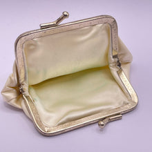 Load image into Gallery viewer, Original 1950's Evening Clutch Bag and Coin Purse Featuring Seed Beads in Shades of Silver *