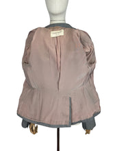 Load image into Gallery viewer, Original 1940's or 1950's Connei Model Jacket in Grey Wool with Single Button Closure - Bust 34 36