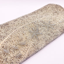 Load image into Gallery viewer, Original 1950's Evening Clutch Bag and Coin Purse Featuring Seed Beads in Shades of Silver *