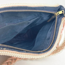 Load image into Gallery viewer, Original 1940's Clear and Pastel Pink Telephone Cord Handbag