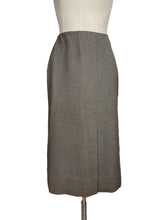 Load image into Gallery viewer, Original 1940's Wool Skirt in Beige and Brown - Waist 28"