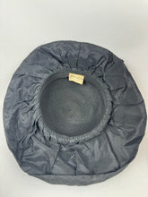 Load image into Gallery viewer, Original 1940's Black Straw and Grosgrain Hat with Bow Trim by BEST & CO, New York
