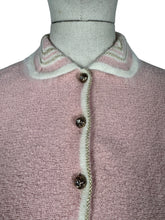 Load image into Gallery viewer, Original 1950's Soft Pink Pure Wool Skirt, Belt and Cardigan Knit Set by Tobanna Knit Fashions - Bust 36