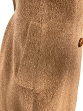Load image into Gallery viewer, Original 1950's Fit and Flair Double Breasted Princess Coat in Light Brown Wool - Bust 36 38 *