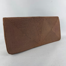 Load image into Gallery viewer, Original 1940's Milk Chocolate Brown Clutch Bag by CORDE *