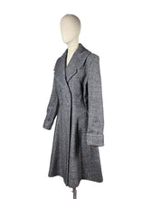 Load image into Gallery viewer, 1950's Style Reproduction Fit and Flair Coat by Doghouse Vintage - Grey Wool Mix - Size 20