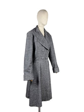 Load image into Gallery viewer, 1950's Style Reproduction Fit and Flair Coat by Doghouse Vintage - Grey Wool Mix - Size 20