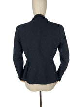 Load image into Gallery viewer, Original 1940's Crayson Model Black Fitted Jacket Covered Entirely in Soutache - Bust 36 38 *