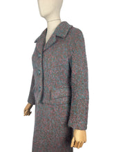 Load image into Gallery viewer, Original Late 1950's or Early 1960's Vibrant Wool Hebe Skirt Suit - Bust 36