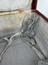Load image into Gallery viewer, Original 1940's 1950's Burgundy Leather Travel Suitcase by Dinkie Luggage *