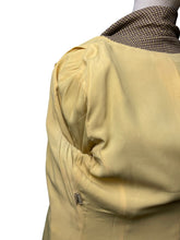 Load image into Gallery viewer, Original 1940’s American Made Lightwool Wool Check Suit in Dull Mustard and Brown - Bust 40 42