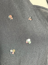 Load image into Gallery viewer, Original 1940's Dress with Peplum Front and Sequin Decoration - Bust 38 *