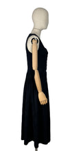 Load image into Gallery viewer, Vintage Austrian Traditional Black Dirndl Dress by Salzburger Trachten Osterreich von Wenger - Bust 34 *