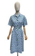 Load image into Gallery viewer, RESERVED - DO NOT BUY Original 1940’s Berry Print Belted Chore Dress with Pockets - Bust 38
