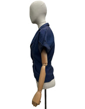 Load image into Gallery viewer, Original 1940's 1950's Navy Blue Jacket by IKE CLARKE Dallas - Bust 36 37