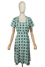 Load image into Gallery viewer, Original 1930's 1940's Green, Grey, White and Black Check Dress - Bust 36
