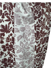 Load image into Gallery viewer, Original 1940's CC41 Brown and White Cotton Apron in Floral Print - Bust 34 36