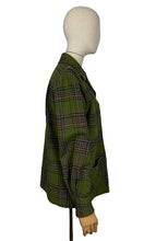 Load image into Gallery viewer, Original 1950’s Pendleton 49er Wool Jacket in Green, Brown and Cream - Bust 40 42