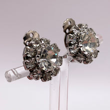 Load image into Gallery viewer, Original 1950's Clear Claw Set Paste Clip-on Earrings