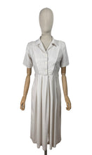 Load image into Gallery viewer, RESERVED Original 1940's Ivory Crepe Day Dress - Perfect Summer Dress - Bust 36 *