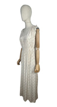 Load image into Gallery viewer, Original 1930’s Pure Silk Nightdress with Teeny Pink and Blue Floral Rose Print - Bust 34