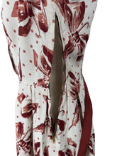Load image into Gallery viewer, Original 1940's Fabulous Bow and Umbrella Novelty Print Linen Belted Day Dress - Bust 36