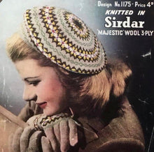 Load image into Gallery viewer, Reproduction 1940's Pure Wool Fair Isle Beret in Pink and Grey - Wonderful Design Featuring Seven Different Colours *