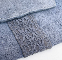 Load image into Gallery viewer, Original 1940's Home Made Clutch Bag in RAF Blue - As Is