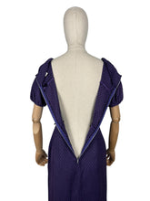 Load image into Gallery viewer, Original 1950's Purple and Black Wool Check Wiggle Dress - Bust 34 36 *