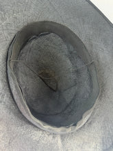 Load image into Gallery viewer, Original 1930's Inky Black Straw and Grosgrain Straw Summer Hat *