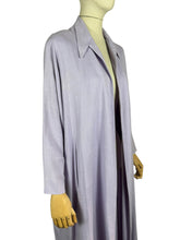 Load image into Gallery viewer, Original 1950's Lilac Linen Edge to Edge Summer Coat - Bust 40 42 44 46