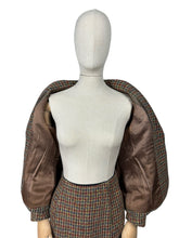 Load image into Gallery viewer, Original 1930's Single Breasted Walking Suit in Brown, Red, Green, Blue and Mustard Tweed - Bust 38