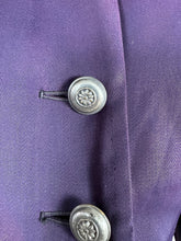 Load image into Gallery viewer, Wounded but Wearable Original 1940's Purple Wool Single Breasted Jacket - Bust 36