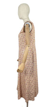 Load image into Gallery viewer, Original 1930's Brown, Mustard, Rust and White Geometric Print Cotton Apron - Great Chore Dress - Would Make A Great Summer Dress - Bust 34 35 *