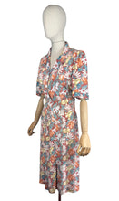 Load image into Gallery viewer, Original 1940's Home Sewn Floral Crepe Day Dress - Bust 34 36