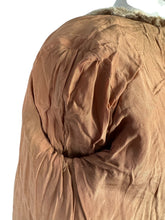 Load image into Gallery viewer, Original 1940's Faux Fur Brown Teddy Bear Edge to Edge Jacket - Bust 34 36