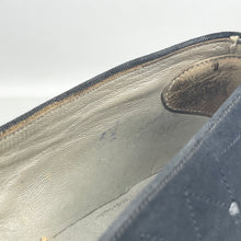 Load image into Gallery viewer, Original 1940's Black Suede Court Shoes with Pretty Stitch Detail - UK 5 5.5