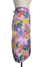 Load image into Gallery viewer, Original Volup 1940's CC41 Rayon Silk Floral Apron by Conquestor