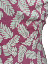 Load image into Gallery viewer, Original 1940's 1950's Pink and White Cotton Summer Dress with Pretty Fern Print - Bust 34 35 *