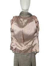 Load image into Gallery viewer, Original 1940's Green and Burgundy Check Wool Suit by Dorchester - Bust 38 40