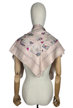 Load image into Gallery viewer, Original 1950's Fine Silk French Tourist Scarf from Paris - Beautifully Intricate Scenes - Great Headscarf