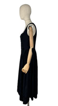Load image into Gallery viewer, Vintage Austrian Traditional Black Dirndl Dress by Salzburger Trachten Osterreich von Wenger - Bust 34 *