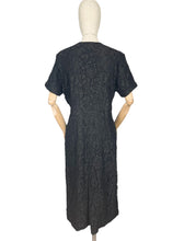 Load image into Gallery viewer, Original 1950's Marldena Model Little Black Lace Cocktail Dress with Beading - Bust 40 42 *
