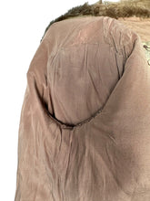 Load image into Gallery viewer, Original 1940's Faux Fur Brown Teddy Bear Edge to Edge Jacket - Bust 38