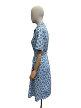 Load image into Gallery viewer, RESERVED - DO NOT BUY Original 1940’s Berry Print Belted Chore Dress with Pockets - Bust 38