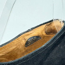 Load image into Gallery viewer, Original 1940's CC41 Black Suede Court Shoes with Brown Leather Trim - UK 5  - AS IS *