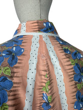 Load image into Gallery viewer, Original 1950's Wounded But Wearable Bright Floral Cotton Dressing Gown - Bust 38 40
