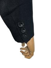 Load image into Gallery viewer, Original 1940's Inky Black Wool Single Breasted Suit Jacket - Bust 40